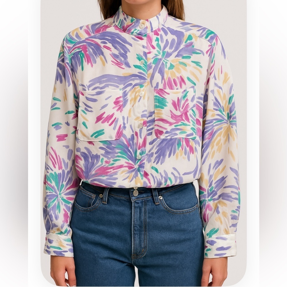 Vintage Christian Dior Chemises Paris New York Blouse – Size 6 - Picture 8 of 9